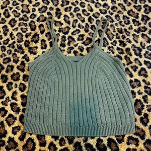 Olive Green Knit Top
